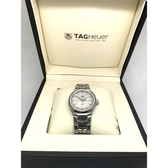 Tag Heuer Women's Watch WBC1316-0 Link Swiss Quartz Diamond Mother of Pearl Dial - Picture 3 of 13